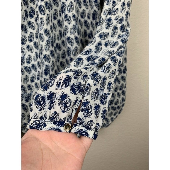 WAYF Printed Peasant Top - Picture 7 of 7